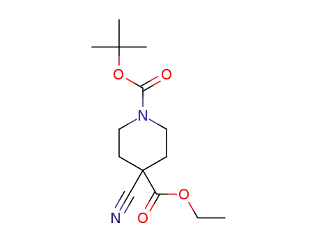 1,4-Piperidinedicarboxylic acid, 4-cyano-, 1-(1,1-dimethylethyl) 4-ethyl ester