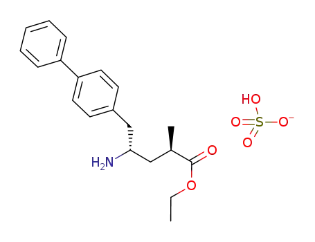 (2R,4S)-4-amino-5-biphenyl-4-yl-2-methylpentanoic acid ethyl ester hydrogen sulphate