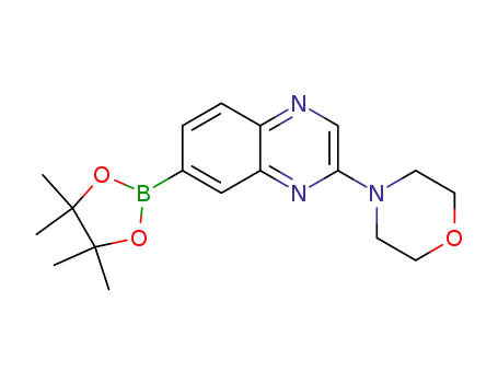 2-(4-morpholinyl)-7-(4,4,5,5-tetramethyl-1,3,2-dioxaborolan-2-yl)quinoxaline