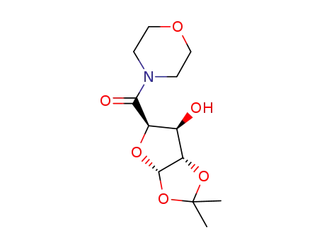 Molecular Structure of 1103738-19-7 (D-xylo-Pentodialdo-5,2-furanose, 4,5-O-(1-Methylethylidene)-1-C-4-Morpholinyl-,(5S)-)
