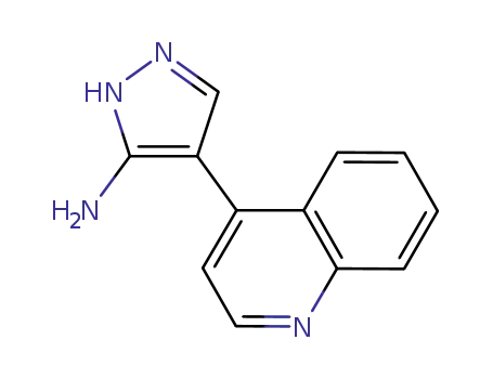 4-quinolin-4-yl-2H-pyrazol-3-ylamine