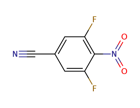 Molecular Structure of 1123172-88-2 (3,5-Difluoro-4-nitrobenzonitrile)