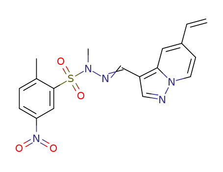 N,2-dimethyl-5-nitro-N'-((5-vinylpyrazolo[1,5-a]pyridin-3-yl)methylene)benzenesulfonohydrazide