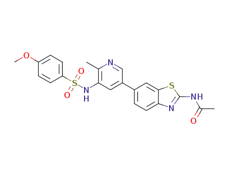 N-(6-(5-(4-methoxyphenylsulfonamido)-6-methylpyridin-3-yl)benzo[d]thiazol-2-yl)acetamide