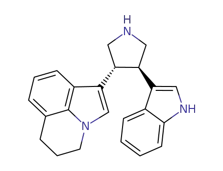 1-[(3R,4R)-4-(1H-indol-3-yl)-pyrrolidin-3-yl]-5,6-dihydro-4H-pyrrolo[3,2,1-ij]quinoline