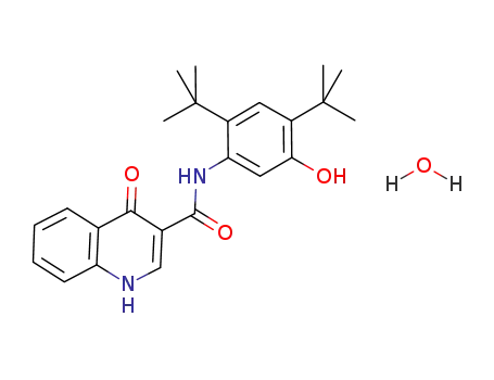 N-[2,4-bis(1,1-dimethylethyl)-5-hydroxyphenyl]-1,4-dihydro-4-oxoquinoline-3-carboxamide.H2O