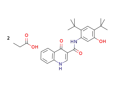 N-[2,4-bis(1,1-dimethylethyl)-5-hydroxyphenyl]-1,4-dihydro-4-oxoquinoline-3-carboxamide.propionic acid