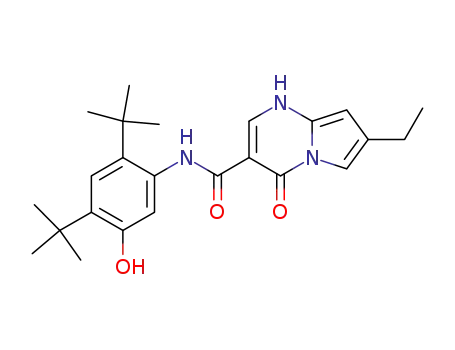 N-(2,4-di-tert-butyl-5-hydroxyphenyl)-7-ethyl-4-oxo-1,4-dihydropyrrolo[1,2-a]pyrimidine-3-carboxamide