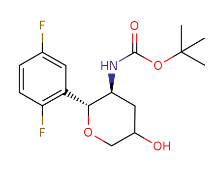 tert-butyl ((2R,3S)-2-(2,5-difluorophenyl)-5-hydroxytetrahydro-2H-pyran-3-yl)carbamate