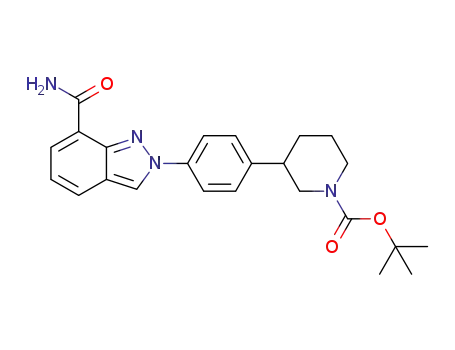 tert-butyl 3-(4-(7-carbamoyl-2H-indazol-2-yl)phenyl)piperidine-1-carboxylate