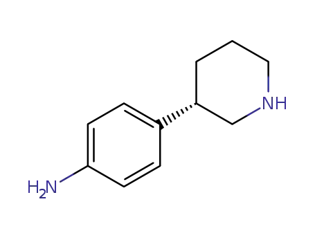 Molecular Structure of 1196713-21-9 ((S)-4-(piperidin-3-yl)aniline)