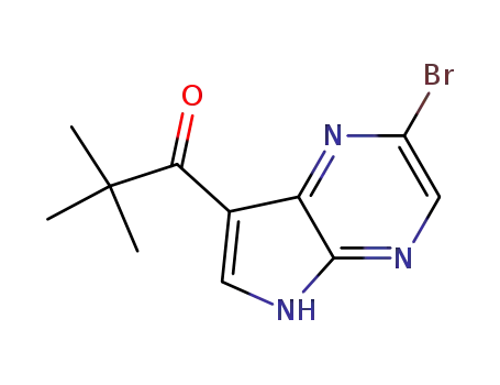 1-(2-bromo-5H-pyrrolo[2,3-b]pyrazin-7-yl)-2,2-dimethylpropan-1-one