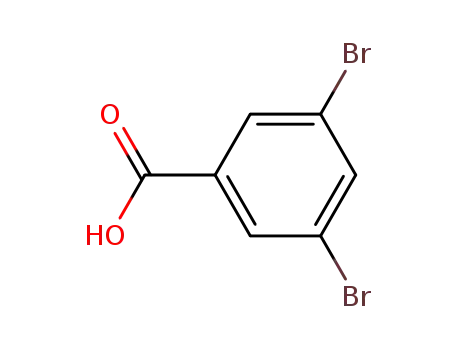 Molecular Structure of 618-58-6 (3,5-Dibromobenzoic acid)