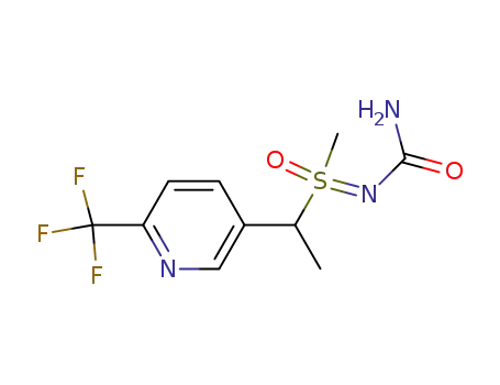 N-(methyl(oxido){1-[6-(trifluoromethyl)pyridin-3-yl]ethyl}-λ4-sulfanylidene)urea