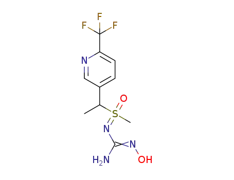 N-hydroxy-N-(methyl(oxido){1-[6-(trifluoromethyl)pyridin-3-yl]ethyl}-λ4-sulfanylidene)guanidine