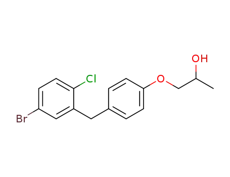1-(4-(5-bromo-2-chlorobenzyl)phenoxy)propan-2-ol