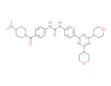 N-[4-[[4-(Dimethylamino)-1-piperidinyl]carbonyl]phenyl]-N-[4-[4,6-di(4-morpholinyl)-1,3,5-triazin-2-yl]phenyl]urea