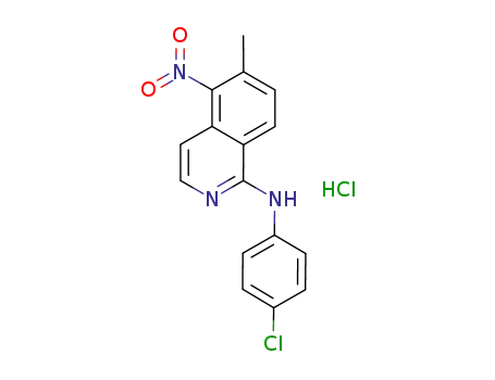 N-(4-chlorophenyl)-6-methyl-5-nitroisoquinolin-1-amine hydrochloride
