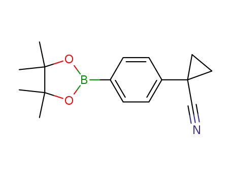 1-(4-(4,4,5,5-tetramethyl-1,3,2-dioxaborolan-2-yl)phenyl)cyclopropanecarbonitrile