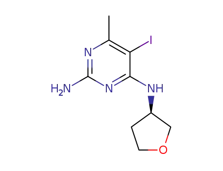 (R)-5-iodo-6-methyl-N4-(tetrahydrofuran-3-yl)pyrimidine-2,4-diamine