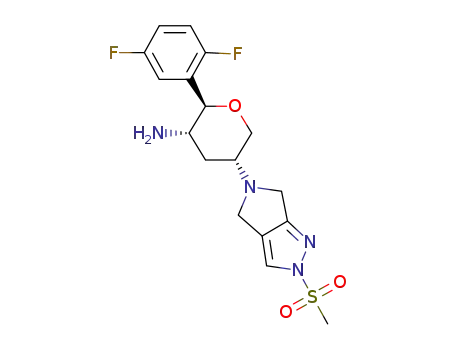 (2R,3s,5r)-2-(2,5-difluorophenyl)-5-(2-(methylsulfonyl)pyrrolo[3,4-c]pyrazol-5(2h,4h,6h)-yl)tetrahydro-2h-pyran-3-amine(Omarigliptin)