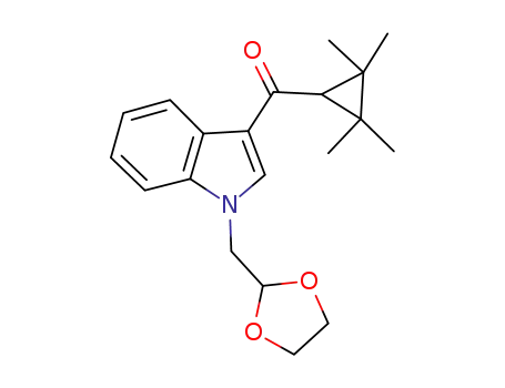 (1-((1,3-dioxolan-2-yl)methyl)-1H-indol-3-yl)(2,2,3,3-tetramethylcyclopropyl)methanone