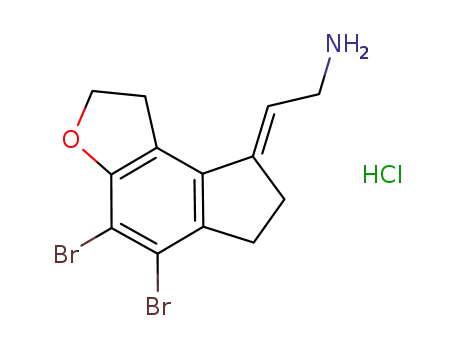 (2E)-2-(4,5-dibromo-1,2,6,7-tetrahydro-8H-indeno[5,4-b]furan-8-ylidene)ethanamine hydrochloride