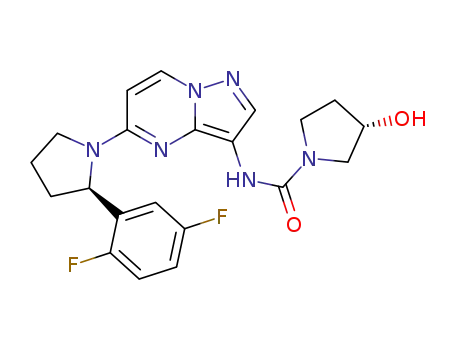 (3S)-N-[5-[(2R)-2-(2,5-difluorophenyl)pyrrolidin-1-yl]pyrazolo[1,5-a]pyrimidi n-3-yl]-3-hydroxypyrrolidine-1-carboxamide