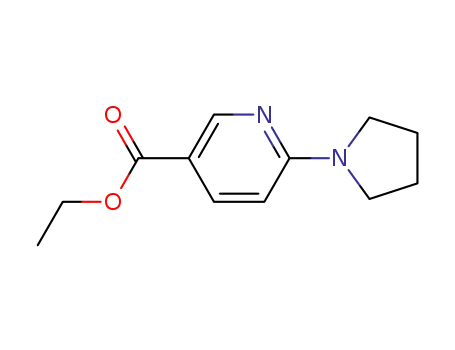 Molecular Structure of 897399-74-5 (Ethyl 6-(pyrrolidin-1-yl)nicotinate)