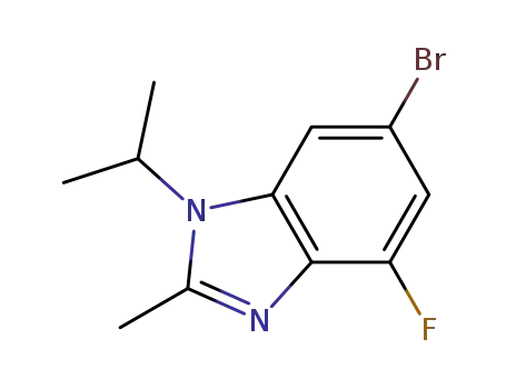 1H-BenziMidazole, 6-broMo-4-fluoro-2-Methyl-1-(1-Methylethyl)-
