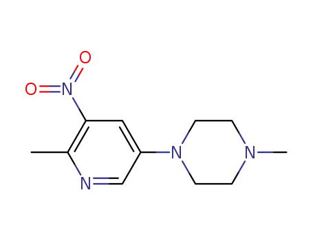1-methyl-4-(6-methyl-5-nitropyridin-3-yl)piperazine