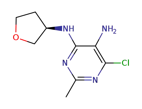 R-6-Chloro-2-methyl-N4-(tetrahydro-furan-3-yl)-pyrimidine-4,5-diamine