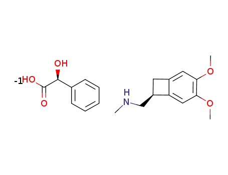 N-[[3,4-dimethoxybicyclo[4.2.0]octa-1,3,5-trien-7-yl]methyl]-N-methylamine (S)-mandelate