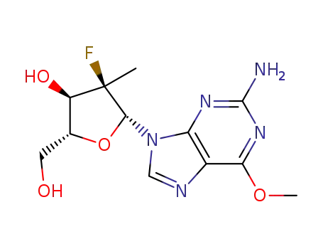 (2R,3R,4R,5R) 5-(2-amino-6-methoxy-9H-purin-9-yl)-4-fluoro-2-(hydroxymethyl)-4-methyltetrahydrofuran-3-ol