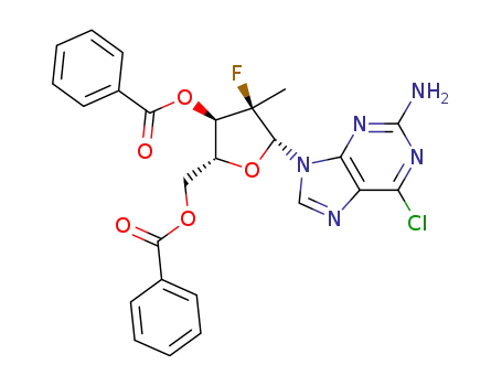[(2R,3R,4R,5R)-5-(2-amino-6-chloropurin-9-yl)-3-benzoyloxy-4-fluoro-4-methyloxolan-2-yl]methyl benzoate