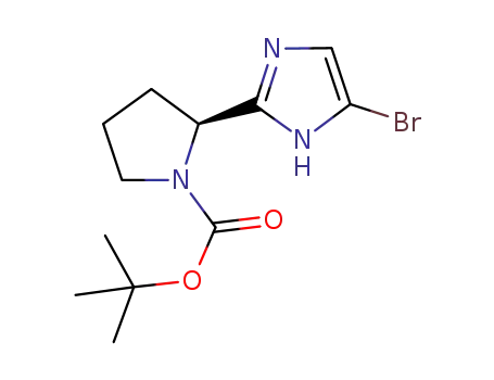 (S)-2-(5-bromo-1H-imidazol-2-yl)pyrrolidine-1-carboxylic acid tert-butyl ester