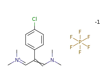 N-(2-(4-chlorophenyl)-3-(dimethylamino)allylidene)-N-methylmethanaminium hexafluorophosphate