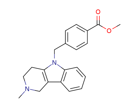 4-(2-Methyl-l,2^,4-tetrahydro-pyrido[4,3-6]indol-5-ylmethyl)beiizoic acid methyl ester