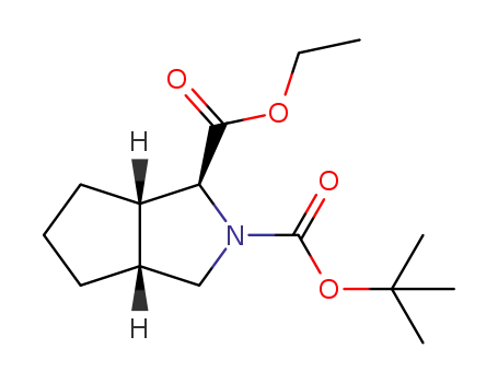(1S,3aR,6aS)-hexahydro-cyclopenta[c]pyrrole-1,2-dicarboxylic acid 2-tert-butyl ester ethyl ester