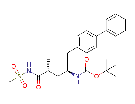 ((1S,3R)-1-biphenyl-4-ylmethyl-4-methanesulfonylamino-3-methyl-4-oxo-butyl)-carbamic acid tert-butyl ester