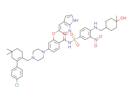 4-(4-{[2-(4-chlorophenyl)-4,4-dimethylcyclohex-1-en-1-yl]methyl}piperazin-1-yl)-N-[(4-{[(trans-4-hydroxy-4-methylcyclohexyl)methyl]amino}-3-nitrophenyl)sulfonyl]-2-(1H-pyrrolo[2,3-b]pyridin-5-yloxy)benzamide