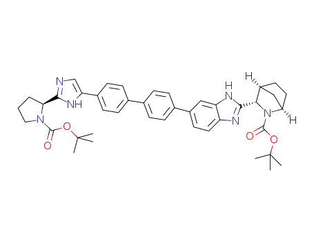 (1R,3S,4S)-tert-butyl 3-(6-(4'-(2-((S)-1-(tert-butoxycarbonyl)pyrrolidin-2-yl)-1Himidazol-5-yl)biphenyl-4-yl)-1H-benzo[d]imidazol-2-yl)-2-azabicyclo[2.2.1]heptane-2-carboxylate