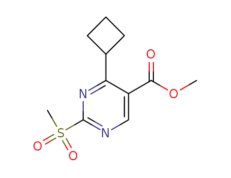 methyl 4-cyclobutyl-2-(methylsulfonyl)pyrimidine-5-carboxylate