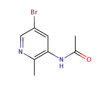 Molecular Structure of 1301214-71-0 (N-(5-broMo-2-Methylpyridin-3-yl)acetaMide)