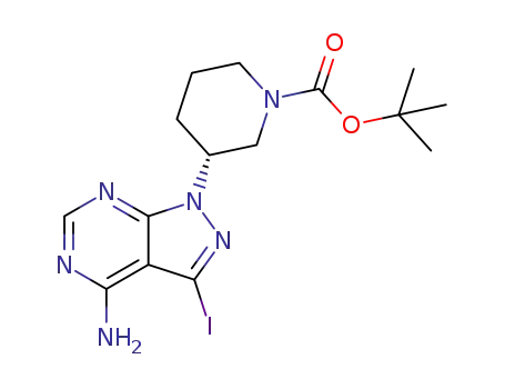 tert-butyl (3R)-3-{4-amino-3-iodo-1H-pyrazolo[3,4-d]pyrimidin-1-yl}piperidine-1-carboxylate