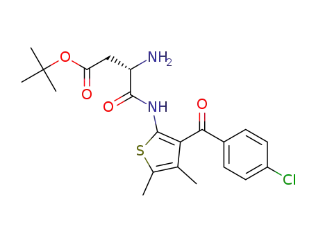 (S)-tert-butyl-3-amino-4-((3-(4-chlorobenzoyl)-4,5-dimethylthiophen-2-yl)amino)-4-oxobutanoate