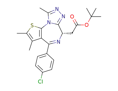 (6s)-6-(2-Tert-butoxy-2-oxoethyl)-4-(4-chlorophenyl)-2,3,9-trimethyl-6,7-dihydrothieno[3,2-F][1,2,4]triazolo[4,3-A][1,4]diazepin-10-ium