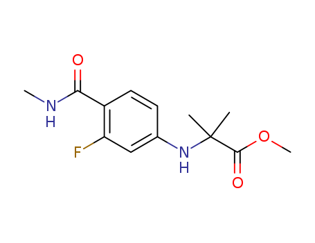 N-[3-FLUORO-4-[(METHYLAMINO)CARBONYL]PHENYL]-2-METHYLALANINE METHYL ESTER