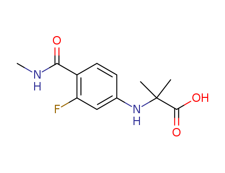 N-[3-Fluoro-4-[(methylamino)carbonyl]phenyl]-2-methylalanine