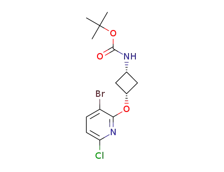 tert-butyl ((1S,3S)-3-((3-bromo-6-chloropyridin-2-yl)oxy)cyclobutyl)carbamate